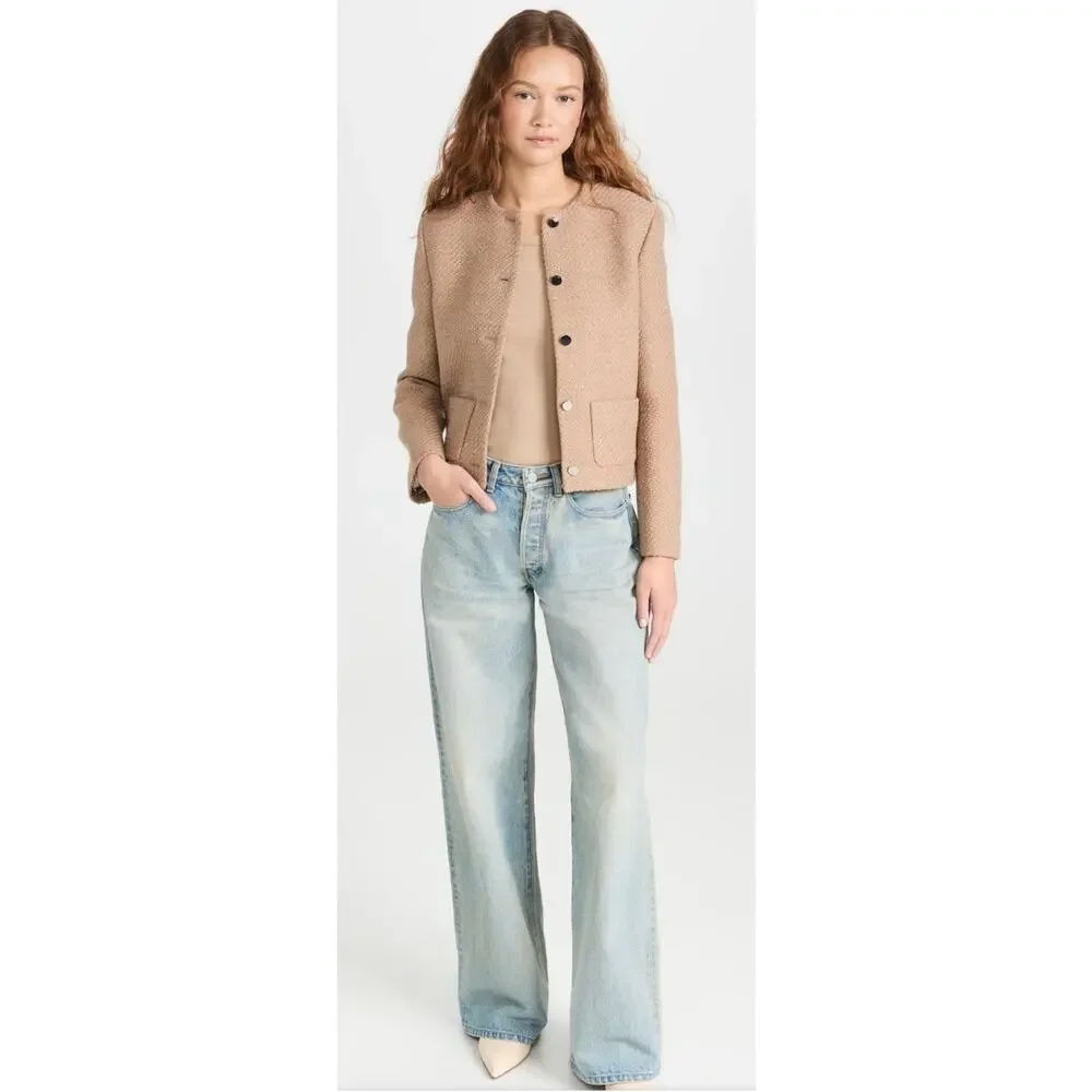 Theory Tweed Cropped Jacket
Color: Palomino size 10 (New) - Picture 5 of 8